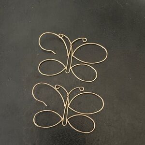 Elegant Gold Butterfly Earrings
